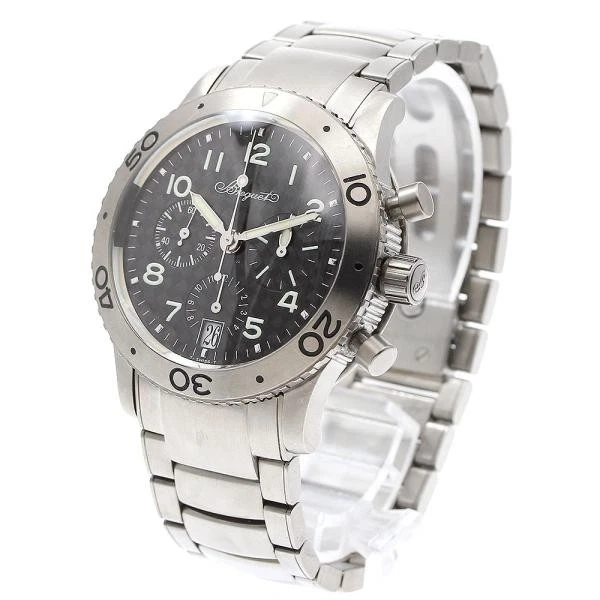 Breguet — Breguet Transatlantique Type XX 3820TI/K2/TW9 39mm Ti Black Dial Watch #C2439