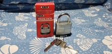 NOS ABUS 82/45-100 Yale Keyway 6 Pin Rekeyable Heavy Padlock W/ Blanks