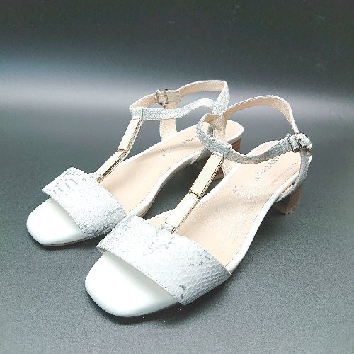 Mode Kaori Python Pattern Strap Sandals Size 23 S… - image 1