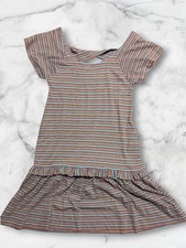MARC BY MARC JACOBS Cotton S/S Square Neck Striped Dress MJ0426086