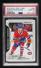 2018 Upper Deck O-Pee-Chee Update Marquee Rookies Jesperi Kotkaniemi PSA 10 4k4