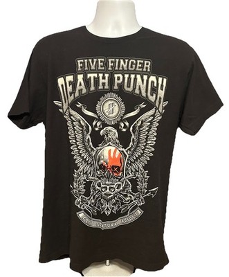 Five Finger Death Punch 2019 Tour Shirt Men Large Black Double Sided Heavy Metal