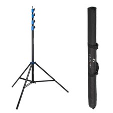 Flashpoint Pro Air-Cushioned Heavy-Duty Light Stand Blue, 13' 