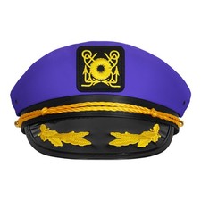 Captain Hat for Men Women Adjustable, Sailor Hats Boat Cruise Yacht Party