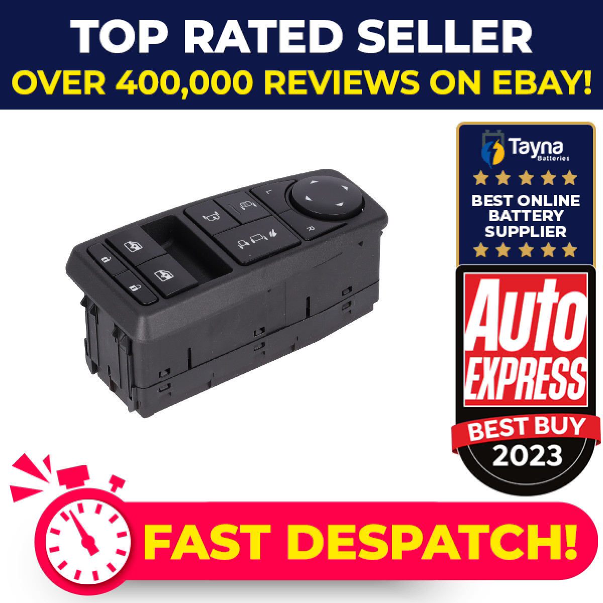 Electric Window Switch Right 47018 Febi 81258067107 Genuine Quality Guaranteed