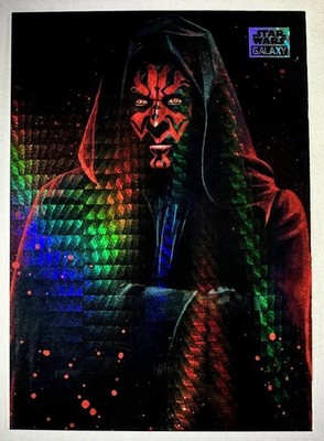 2025 Star Wars Galaxy Chrome #FTD-10 Fear the Dark Side Darth Maul Prism 12/75