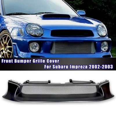 Sport Mesh Grille Front Grille For Subaru Impreza 7th 2002-2003 Fiberglass
