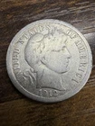 1912 Barber Liberty Head Dime 90% silver Actual coin Good Coin Grayish Color