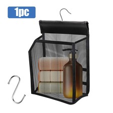 Portable Mesh Shower Caddy Hooks Multi-Functional Hanging Organizer for Bathroom