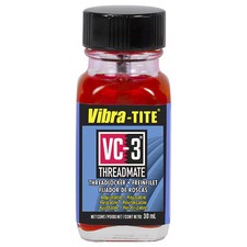 Vibra-Tite Reusable Threadlocker, VIBRA-TITE VC-3, Red, High, Liquid, 1.01 fl