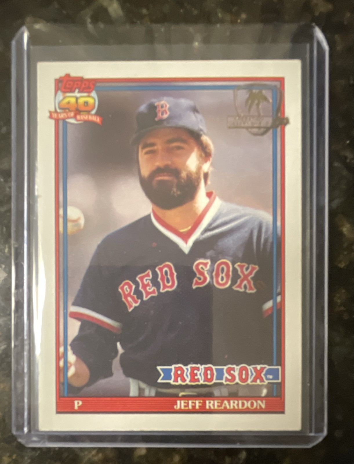 1991 Topps - Jeff Reardon #605 Operation Desert Shield