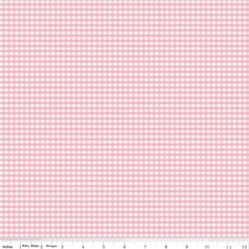 1/4 Yard 9  x42  Riley Blake Small Gingham 1/8" Check Pink Cotton Quilt Fabric