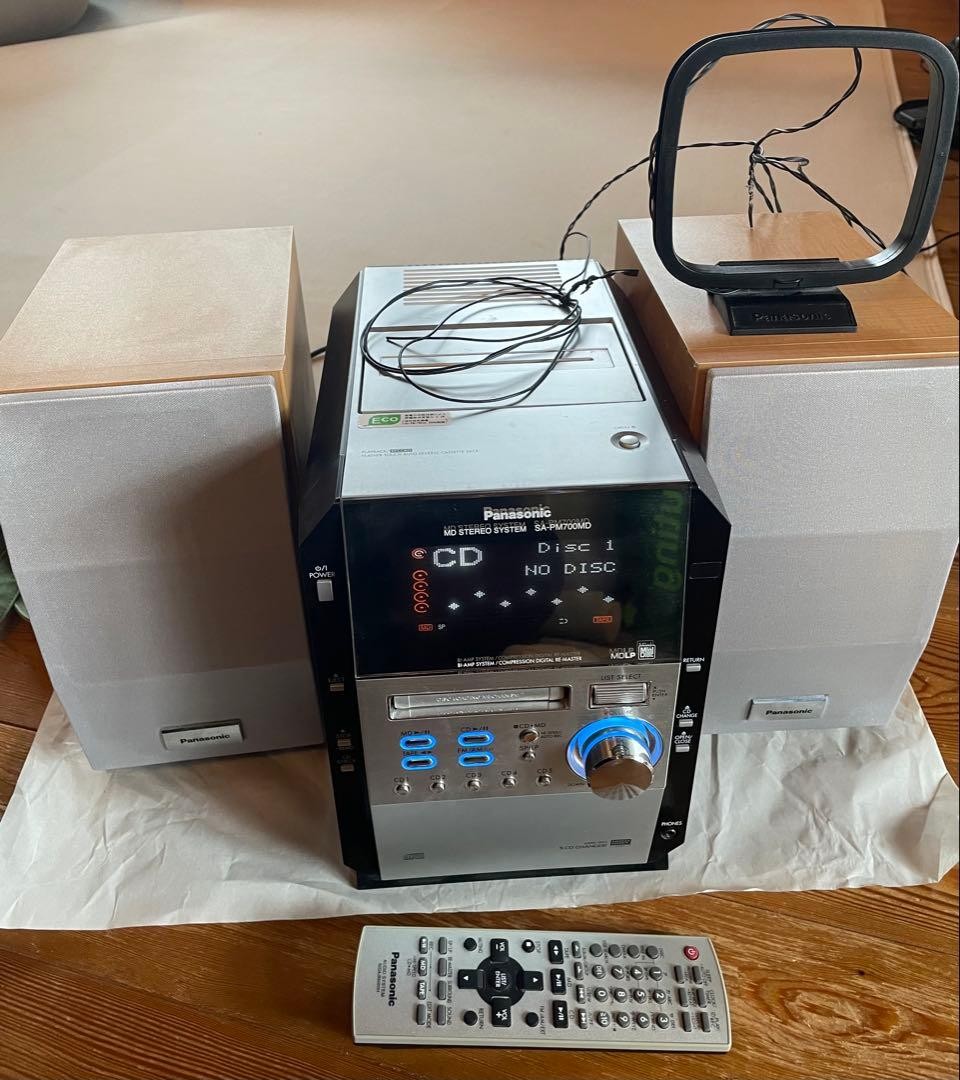 Panasonic SA-PM700MD CD MD Cassette Stereo System Remote Japan | eBay