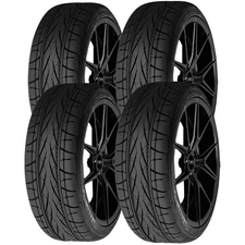 (QTY 4) 205/45R18 Forceum Hexa-R 90Y XL Black Wall Tires