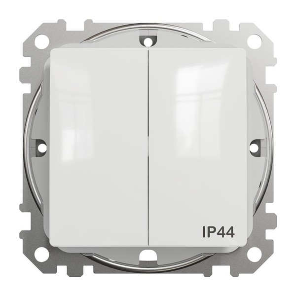 Schneider Electric Sedna Design Schalter 2-Fach IP44 Weiß Unterputz SDD211105-image