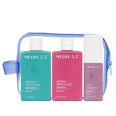 Best Sellers Travel Kit Skin Care Set - Retinol Body Lotion + Glycolic Acid E...