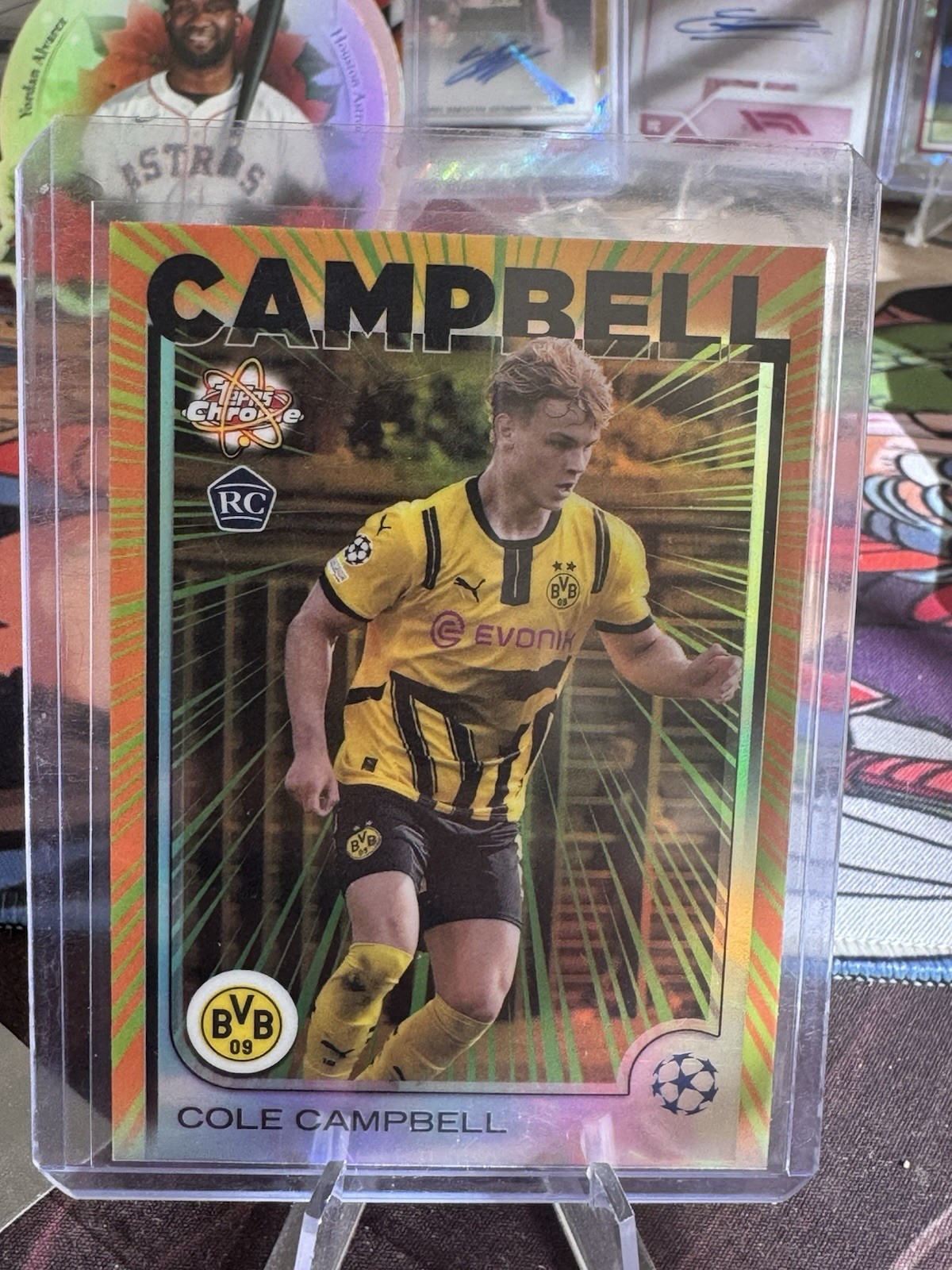 2024-25 Topps Chrome UCC Radiating Rookies #RR-2 Cole Campbell RC SSP J47