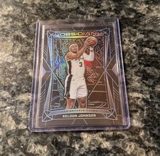 KELDON JOHNSON 2023-24 Obsidian BLUE ELECTRIC ETCH /30 Spurs #145 Sixth Man SP