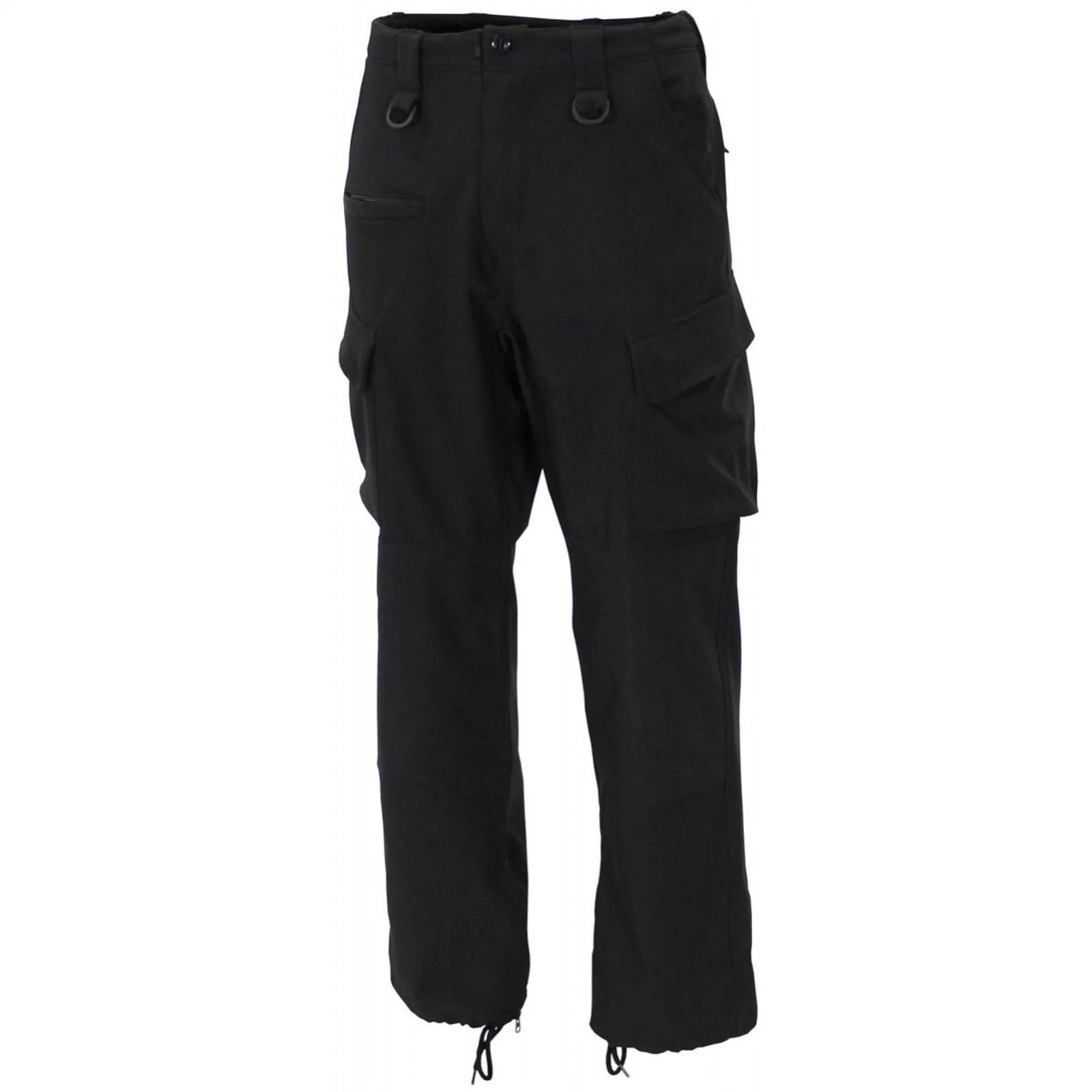 MFH Softshell Winter Trousers 3 Layer Knee Reinforcement Black