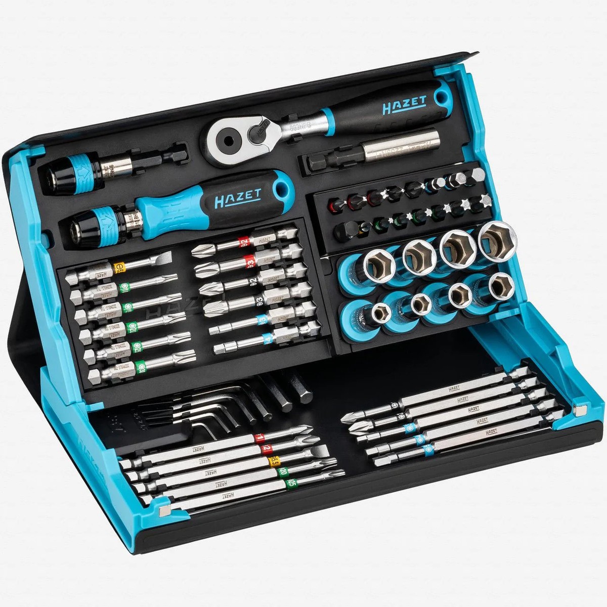 Hazet 2200SC-32 SmartCase Bit/Socket Set with Ratchet, 1/4