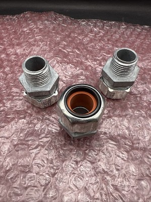 Pack 3 ABB Thomas & Betts 6412cm Npt , 1.3-1.6cm, Druckguss Zink Neu