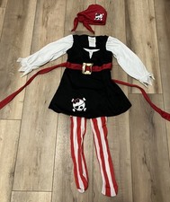 GIRLS CUTE PIRATE COSTUME SZ 3/4 BY CALIFORNIA COSTUMES