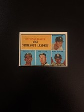 1961 Topps - NL STRIKEOUT League Leaders Sandy Koufax, Don Drysdale #49 RAZOR
