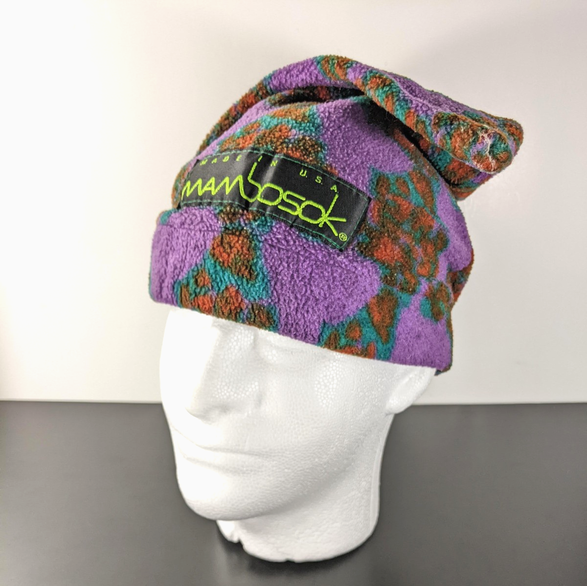 帽子 [Archive]90s Lotto 3line Beanie Vintage 90s MAMBOSOK Fleece Hat Beanie, Made in USA | eBay