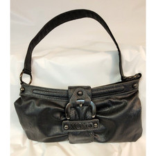 Black XOXO Shoulder Bag with Eye Catching Metal Buckle