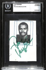 Dave Duerson Chicago Bears Legend signed cut photo Beckett