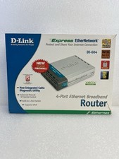 D-Link DI-604 Cable/DSL Router 4-Port Ethernet Broadband XBox Compatible