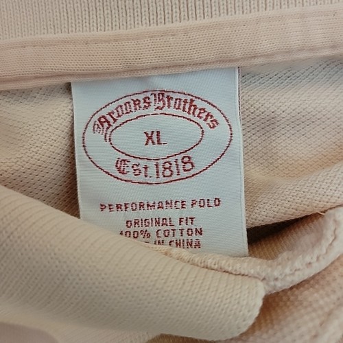 Brooks Brothers Polo Shirt Adult XL Pink Golden Fleece Performance Polo - Picture 6 of 10