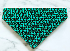St Patricks Day Dog Bandana Over the Collar Bandanna Bandanas Shamrocks Black