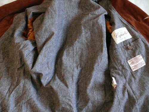Capalbio Le Tradizioni di Toscana men's corduroy heavy jacket coat - Sz IT46R - Picture 11 of 16