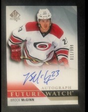 Brock McGinn 2015-16 SP Authentic RC Auto Anaheim Ducks