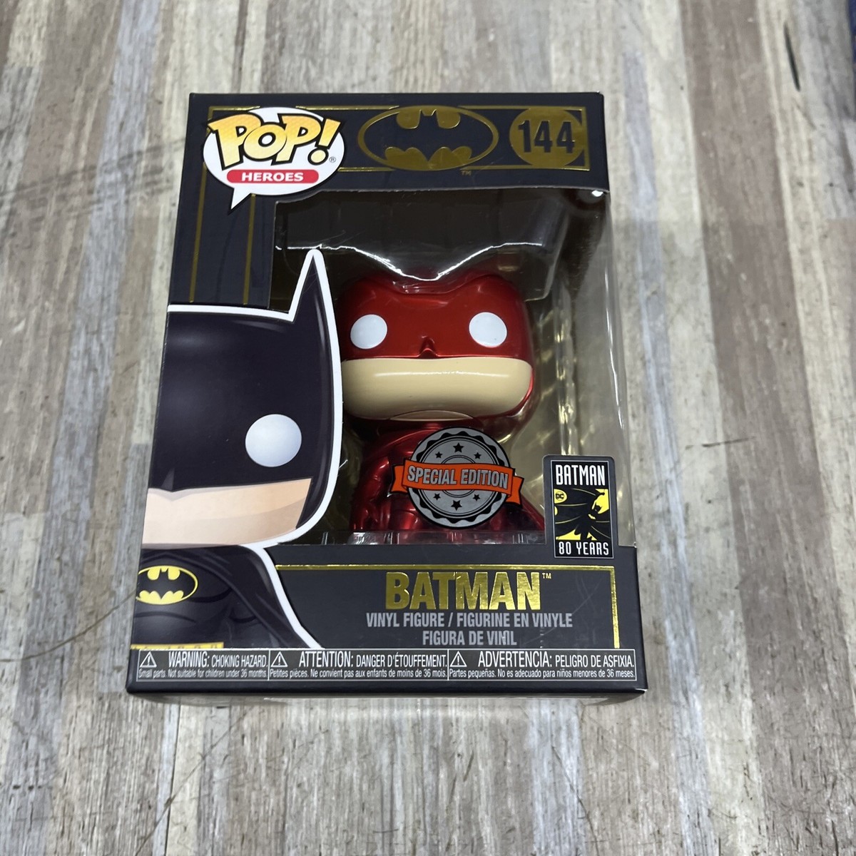 POP! BATMAN (Special Edition) 144 バットマン 2019 Funko POP! Heroes SPECIAL EDITION BATMAN (RED) ( METALLIC