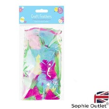 Craft Feathers Bonnet Easter Decoration DIY Arts Kids Card Making Basket G1869