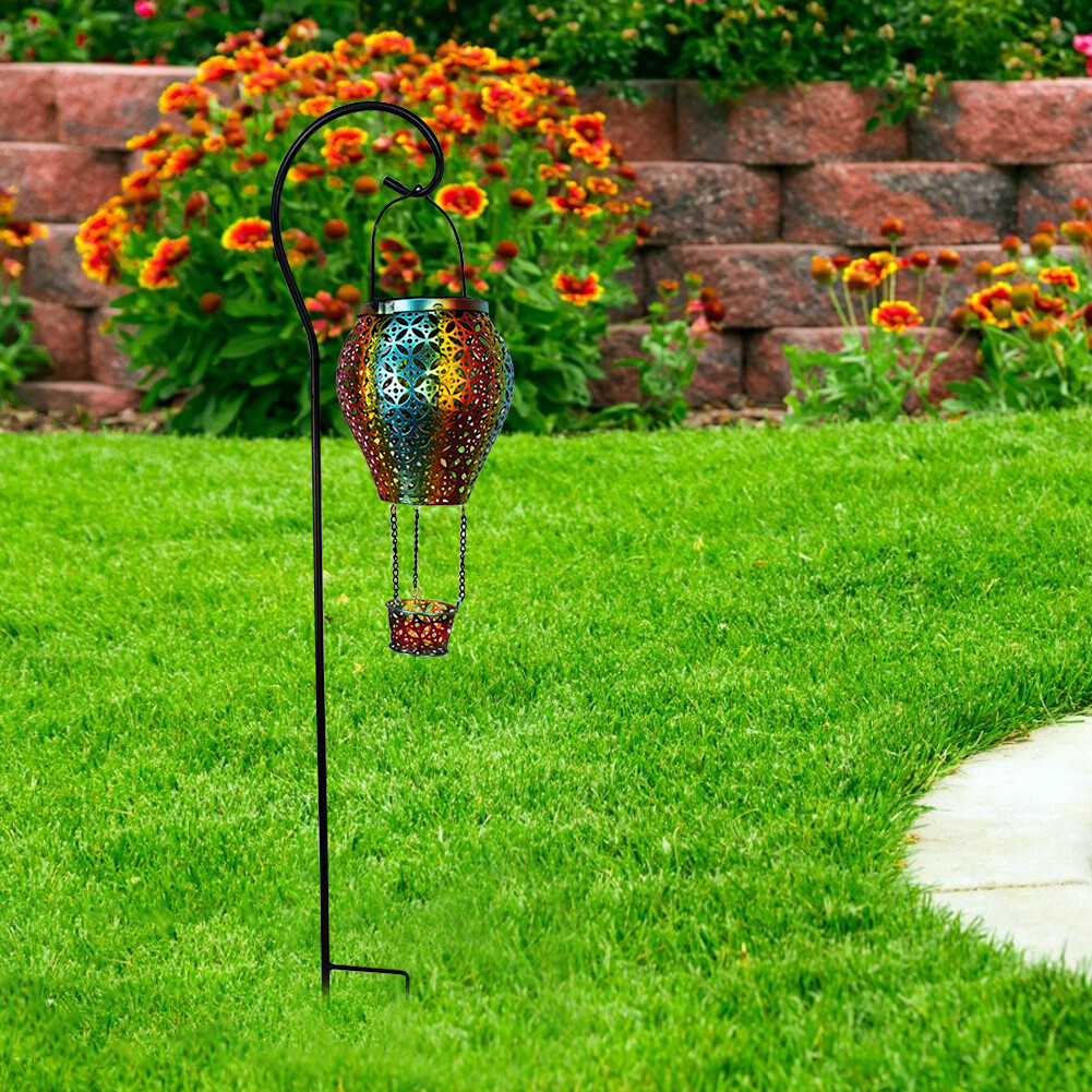 SolarHeißluftballonLaterne 600 mAh Licht für Garten Hof (Farbe Land