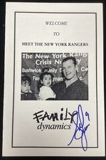 Adam Graves Signed Program NY Rangers Hockey NHL Autograph PSA/DNA