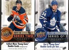 2017-18 Upper Deck Hockey Hobby 2-box lot (Series 1 & 2)