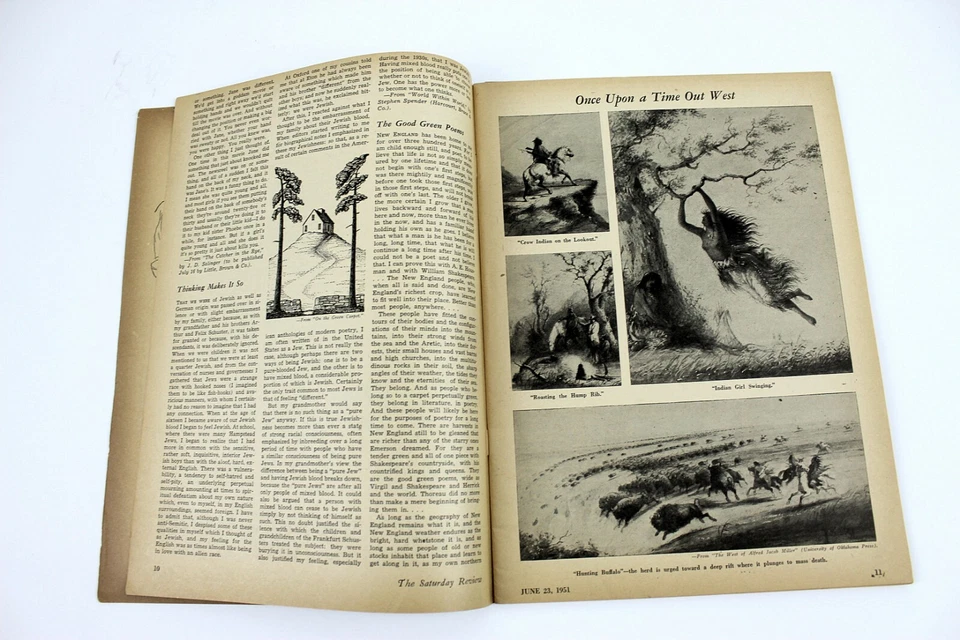 Saturday Review of Literature Magazine June 23, 1951 Omar N. Bradley Cover Foto 4 de 4