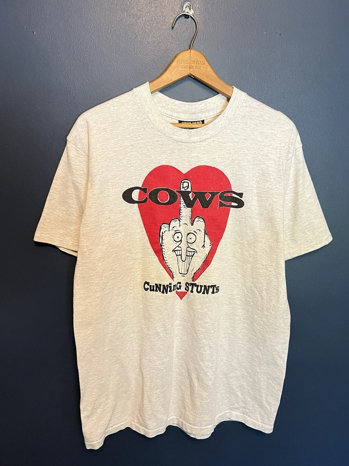 Camiseta Vintage Anos 90 Vacas Astutas Acrobacias Punk Metal Band Tamanho Grande - Imagem 2 de 4