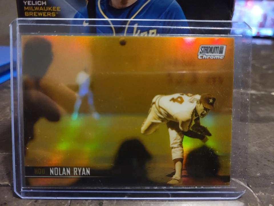 2021 STADIUM CLUB NOLAN RYAN CHROME GOLD MINTED 🔥🔥🔥🔥🔥 - Image 3 of 3