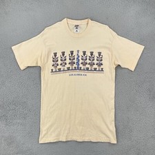 Vintage Fruit Of The Loom L Yellow Single Stitch Shirt Made In USA Los Alamos NM