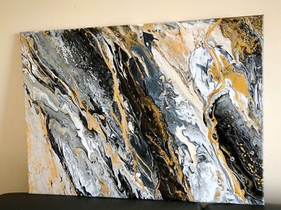 Original Kunstwerk Acryl Gemälde Leinwand Wanddeko Home Interior
