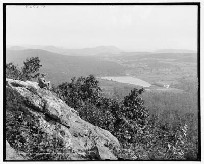 Lake Royer and Buena Vista from Ragged Edge, Pen Mar c1900 Old Photo