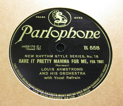 LOUIS ARMSTRONG Save It Pretty Mama For Me / CHOCOLATE DANDIES Star Dust (770)