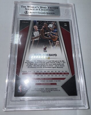 2017-18 Panini Prizm Mosaic - Bam Adebayo #86 Blue (RC) for sale