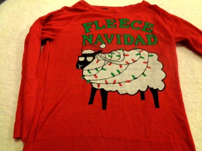 fleece navidad sweatshirt