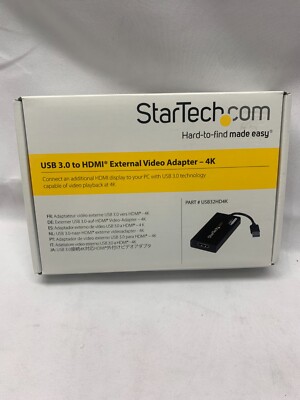 Startech USB 3.0 to HDMI Adapter-4K 30Hz *New | eBay